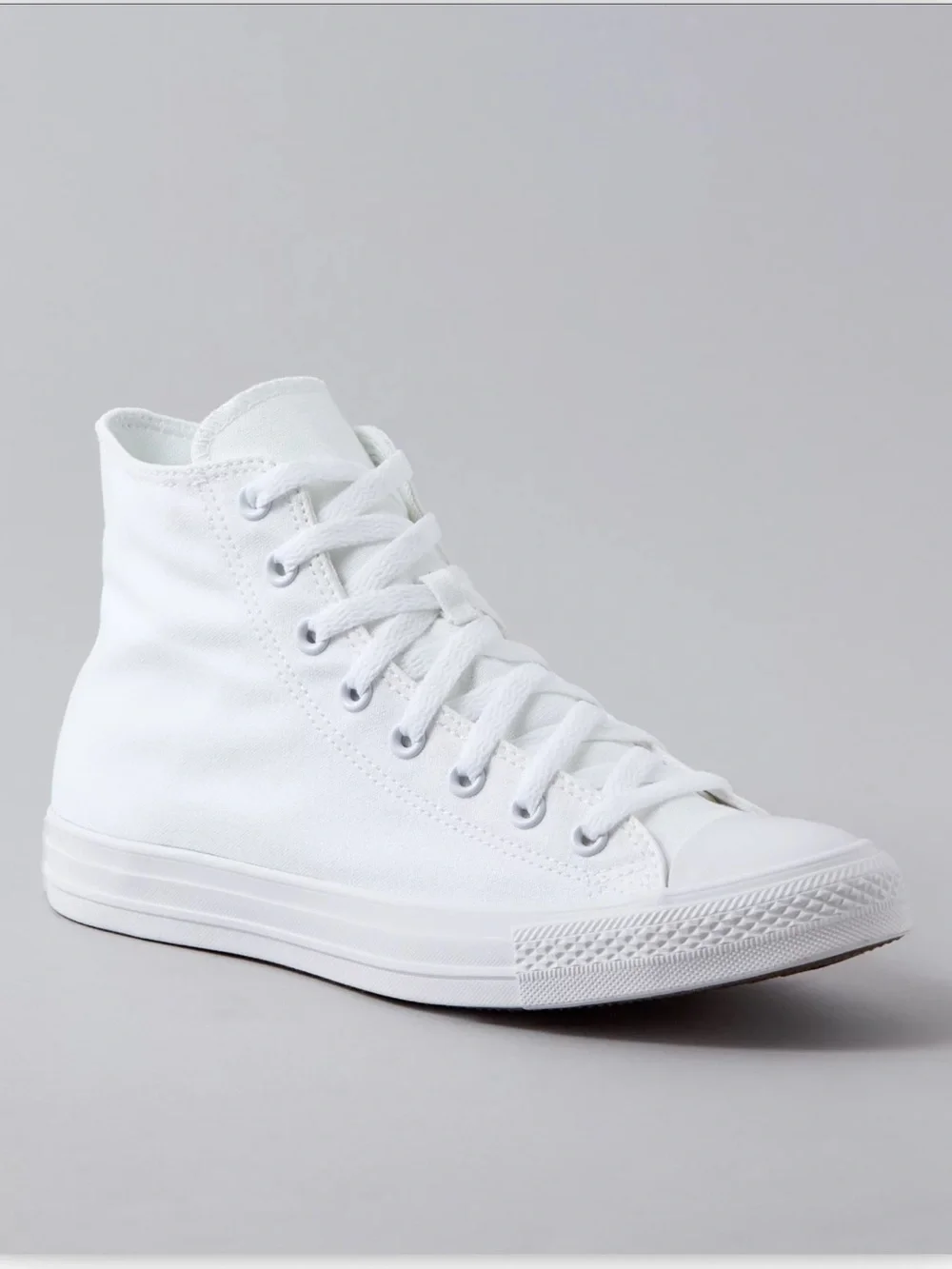 Converse White High Top Canvas Sneakers - Picture 2 of 5